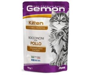 Gemon Gatto Kitten Bocconcini con Pollo 100g