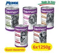 Gemon Lattina Maxi Cane Adulto Bocconi Assortiti - 6x1250g
