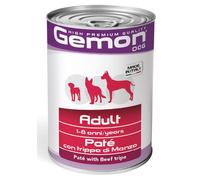 GEMON DOG ADULT PATE' CON TRIPPA DI MANZO 400 GR.