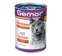 Monge Gemon Adult Sterilised Patè 400 gr - Tacchino - Confezione da 24 pezzi - 1° ORDINE? scegli lo sconto BZR5 / BZR20 + 200 punti fedeltà