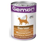 Monge Gemon Cat Adult Bocconcini 415 gr - con Pollo e Tacchino - Confezione da 24 pezzi - Cibo umido per gatti - 1° ORDINE? scegli lo sconto BZR5 / BZR20 + 200 punti fedeltà
