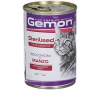 Gemon Sterilized Bocconcini con Manzo per Gatti - Risparmia il 10% con