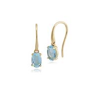 Gemondo Topazio Blu Orecchini, 9ct Oro Giallo 1.12ct Topazio Blu Orecchini A Goccia