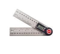 GemRed - Strumento digitale per ricerca angolare, calibro 2 in 1, in acciaio inox, 150 mm, per falegnameria, costruzione, strumenti fai da te (batteria inclusa)