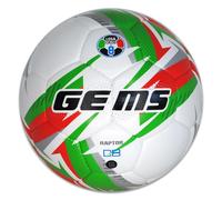 Gems UN04-1312 RAPTOR C8 UNISEX Pallone da calcio ricreativo VERDE/ROSSO Taglia 5