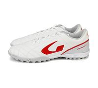 GEMS Scarpa TORNEO X, Sneaker Unisex-Adulto, Bianco/Grigio/Rosso, 43 EU