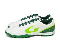 GEMS Scarpa TORNEO X, Sneaker Unisex-Adulto, Bianco/Verde/VERDEACIDO, 42 EU