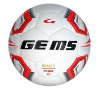 Gems UN06-0312 OLIMPICO TEAM UNISEX Pallone da calcio BIANCO/ROSSO Taglia 5