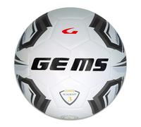 GEMS UN07-0310 Olimpico Academy Pallone da Calcio, Calcetto, Calciotto, Futsal, Bianco/Nero Taglia 3