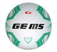 GEMS UN07-0313 Olimpico Academy Pallone da Calcio, Calcetto, Calciotto, Futsal, Bianco/Verde Taglia 4