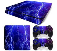 GEMSeven Starry Sky Vinile Skin Sticker Protector per Playstation 4 Slim Console di Gioco + 2pcs Controller Skin Decal Cover per Ps4 Slim