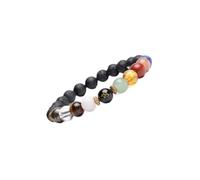 GEMSMANTRA Braccialetti curativi naturali per uomini e donne, perline certificate da 8 mm-10 mm per denaro magnete e ricchezza, attrazione, prosperità, successo, protezione, fortuna, sollievo dallo