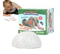 Gemstone Dig Kit - Gem Science Kit per Bambini | Giocattoli della Collezione minerale e Rock | Giocattolo Rock educativo per un bambino curioso che vuole esplorare e risolvere i misteri antichi