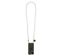 GEMSTRAP Gioiello per catena del telefono cellulare - Collana per smartphone - 120cm - Catena in perle con moschettoni dorati e attacco per telefono universale - Colore Perla Naturale