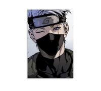 GEMTOFNMA Poster decorativo da appendere alla parete, arte contemporanea, con immagine di Naruto Kakashi, pupilla dall'aspetto tenace, 30 x 45 cm