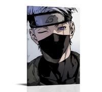 GEMTOFNMA Poster decorativo da appendere alla parete, arte contemporanea, con immagine di Naruto Kakashi, pupilla dall'aspetto tenace, 30 x 45 cm