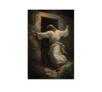 GEMTOFNMA Poster decorativo da appendere alla parete con l'alba della resurrezione - Cristo emergente dalla tomba - poster decorativo da appendere (60 x 90 cm)