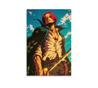 GEMTOFNMA Poster decorativo da appendere alla parete con postura dominante, stile contemporaneo, con stinco di One Piece, 40 x 60 cm