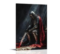 GEMTOFNMA Poster decorativo da appendere alla parete, motivo: Cavaliere del voto infranto - Redenzione trovata nella luce del Vangelo - Poster decorativo da appendere (20 x 30 cm)