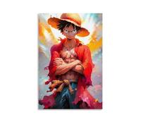 GEMTOFNMA Poster decorativo da appendere alla parete, stile contemporaneo, One Piece, Rufy, rapsodia scarlatta, 30 x 45 cm
