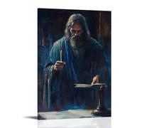 GEMTOFNMA Poster decorativo da appendere con il Giudice Giusto, Gesù che amministra la giustizia, stile contemporaneo, 30 x 45 cm