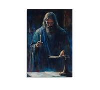 GEMTOFNMA Poster decorativo da appendere con il Giudice Giusto, Gesù che amministra la giustizia, stile contemporaneo, 30 x 45 cm