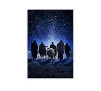 GEMTOFNMA Poster decorativo da appendere in stile contemporaneo, motivo: The Shepherds Don't Speak, for The Stars Already Said Everything Worth Saying", 30 x 45 cm
