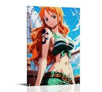 GEMTOFNMA Poster decorativo da appendere in stile contemporaneo, One Piece Nami's Sunny Voyage, 40 x 60 cm