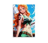 GEMTOFNMA Poster decorativo da appendere in stile contemporaneo, One Piece Nami's Sunny Voyage, 40 x 60 cm