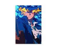 GEMTOFNMA Poster decorativo da parete con occhi di fuoco di Sabo, One Piece, stile contemporaneo, 60 x 90 cm