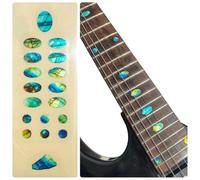 Gemtone Sticker Fret Marker per chitarra e basso, forma ovale, labradora (ispirato alla labradorite)