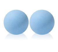 Gemtte Set di 2 palline massaggianti per schiena, colonna vertebrale, piedi, mani, massaggio trigger per yoga, miofasciale, rilassamento muscolare (blu)