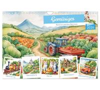Gemüsiges - Reise ins Land des Gemüses (Wandkalender 2026 DIN A4 quer), CALVENDO Monatskalender: Ein vitaminreicher Ausflug!