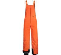 GEMYSE UMO Pantaloni da Sci Invernali Impermeabili Neve Salopette Neve Tuta Snowboard con Bretelle Regolabili(Arancio Nero,L)
