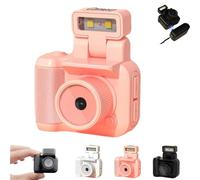 Gen.2 Mini Retro Keychain Camera - Pocket-Sized Fun with Vintage Flair, Portable Point Mini Camera with 6 Filters, 2025 New 64g HD Cameras for Travel. (64g,Pink)