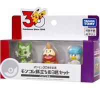 GEN 9 Pokémon 30th Anniversary Takara Tomy Figures Sprigatito Fuecoco Quaxly