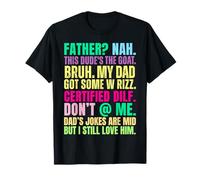 Gen A Slang For Dads For GOATED Fathers Day Gen Alpha Funny Maglietta