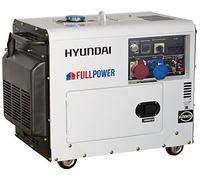 Generatore di corrente 5,5 kW monofase diesel Hyundai DHY8500SET silenziato + quadro ATS Monofase