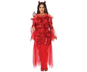 GEN - RED DEVIL - FANCY DRESS COSTUME (SIZE: M) Unisex Costumes NUOVO