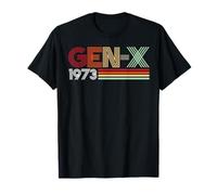 Gen X 1973 Retro Generazione Xer Stile Testo Vintage Maglietta