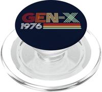 Gen X 1976 Retro Generation Xer Vintage Text Style PopSockets PopGrip per MagSafe