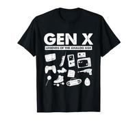 Gen X Analog Age Nostalgia 1965-1980 Retro X Generation Maglietta