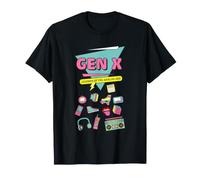 Gen X Analog Age Nostalgia 1965-1980 Retro X Generation Maglietta