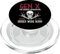 Gen X Badass Generation Skull Rock Detto divertente Uomini Donne PopSockets PopGrip per MagSafe