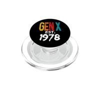 Gen X Est 1978 Nato nel 1978 Compleanno Divertente Humor Generation PopSockets PopGrip per MagSafe