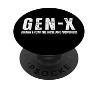 Gen-X ha bevuto dal tubo, Vintage Generation X Adulti PopSockets PopGrip Adesivo
