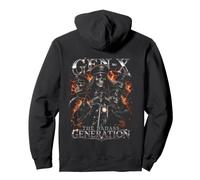 Gen X La Generazione Badass Biker Bootleg Felpa con Cappuccio