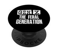 Gen X La Generazione Feral - Generazione X Gen Xer Nostalgia PopSockets PopGrip Adesivo