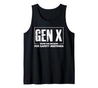 Gen X La Ragione degli Incontri sulla Sicurezza Divertente X Generation Canotta