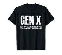 Gen X La Ragione degli Incontri sulla Sicurezza Divertente X Generation Maglietta con Stampa Grafica Economica
